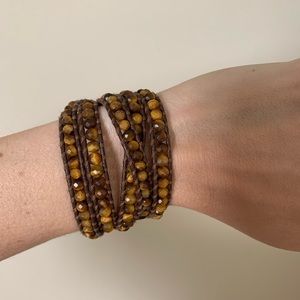 COPY - Chan Luu 5 wrap bracelet pure tigers eye